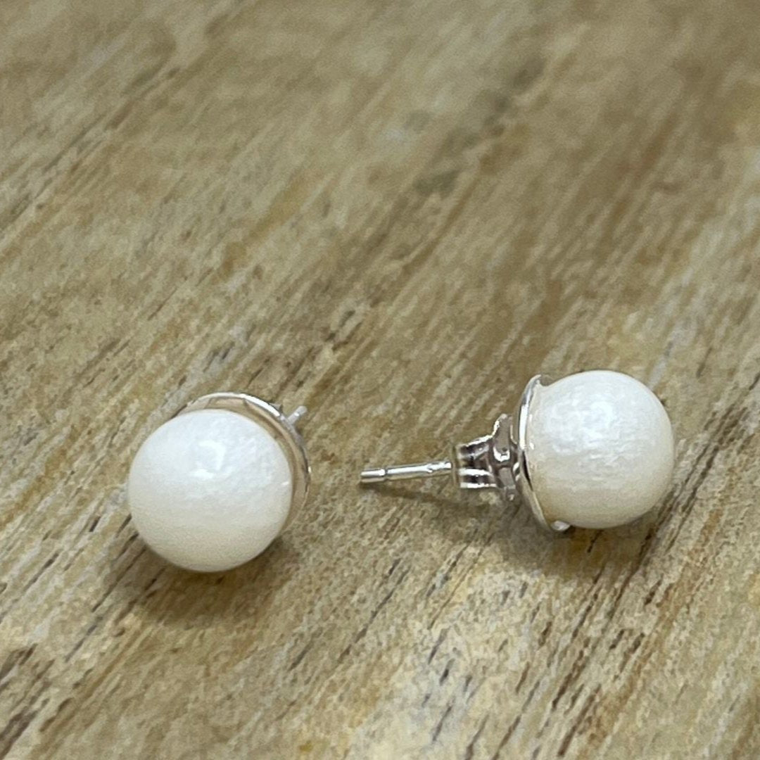 Pearl Shimmer Breastmilk Pearl Earrings